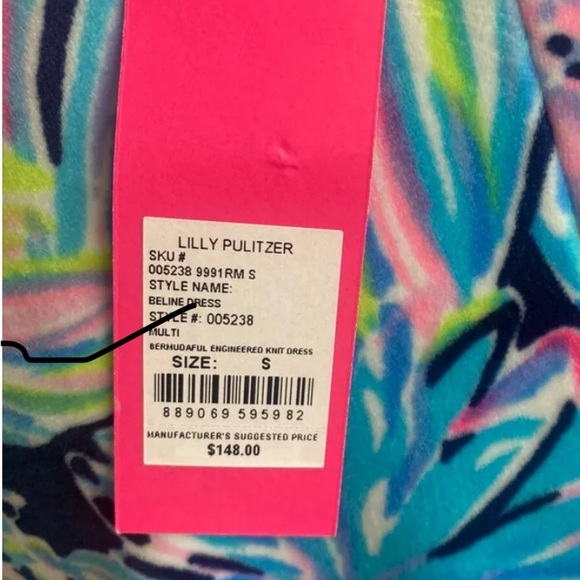 NWT LILLY PULITZER BELINE DRESS HARD TO FIND Small S - Picture 3 of 3
